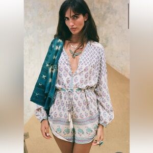 SPELL BOHEMIAN ROYALE PLAYSUIT